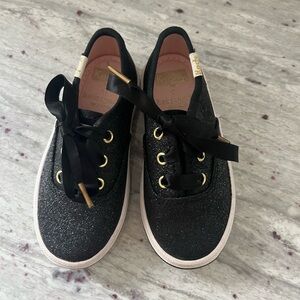 Kate Spade x Keds Black Glitter Sneakers 6.5c